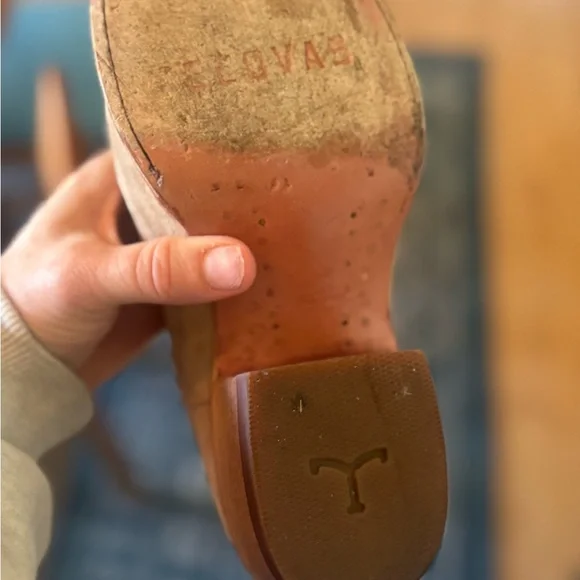 Tecovas Light Brown Suede Heeled Boots - Picture 4 of 5